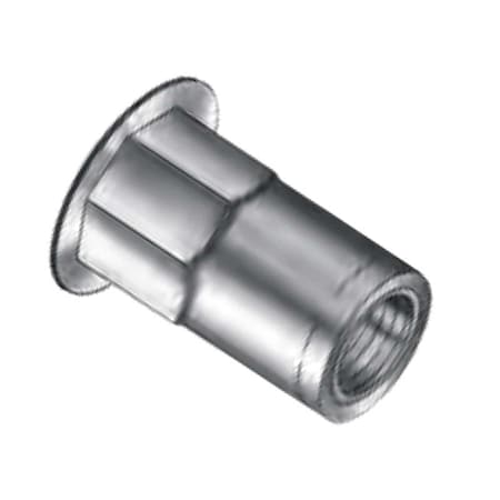 Rivet Nut, 1/4-20 Thread Size, 0.510 In Flange Dia., .585 In L, Stainless Steel
